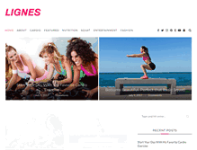 Tablet Screenshot of lignesdancewear.com